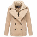 Marikoo Aylaraa Damen Winter Kabanjacke N044 Beige-Größe L - Gr. 40