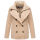 Marikoo Aylaraa Damen Winter Kabanjacke N044 Beige-Größe XXL - Gr. 44