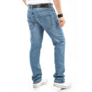Indicode Ingianluca Herren Jeans Hose B796 Hellblau W33 L32 in