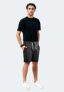 Indicode InCanvar Herren Sommer Stoff Shorts B795 Schwarz Größe S - Gr. S