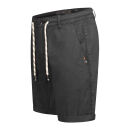 Indicode InCanvar Herren Sommer Stoff Shorts B795 Schwarz Größe S - Gr. S