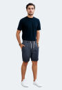 Indicode InCanvar Herren Sommer Stoff Shorts B795 Navy Größe XXXL - Gr. 3XL