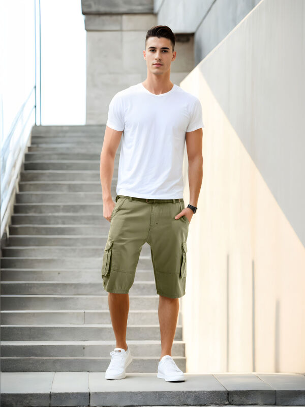 Arctic Seven Herren Shorts AS409 Olive W30