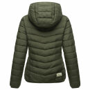 Marikoo Pack Mich Ein Damen Stepp Jacke B994 Dark Olive-Größe 3XL - Gr. 46