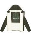 Marikoo Pack Mich Ein Damen Stepp Jacke B994 Dark Olive-Größe M - Gr. 38