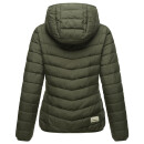 Marikoo Pack Mich Ein Damen Stepp Jacke B994 Dark Olive-Größe M - Gr. 38