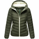 Marikoo Pack Mich Ein Damen Stepp Jacke B994 Dark Olive-Größe XXL - Gr. 44