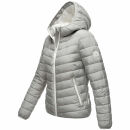 Marikoo Pack Mich Ein Damen Stepp Jacke B994 Grau-Größe S - Gr. 36