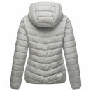 Marikoo Pack Mich Ein Damen Stepp Jacke B994 Grau-Größe S - Gr. 36