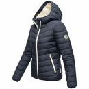 Marikoo Pack Mich Ein Damen Stepp Jacke B994 Navy-Größe 3XL - Gr. 46