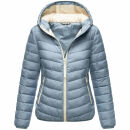 Marikoo Pack Mich Ein Damen Stepp Jacke B994 Powder Blue-Größe XL - Gr. 42
