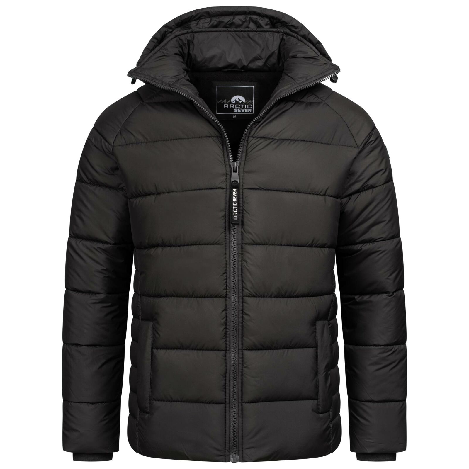 Arctic Seven Herren Winter Steppjacke O420 Schwarz Golden Brands