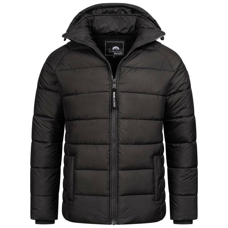 Arctic Seven Herren Winter Steppjacke O420 Schwarz