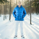 Arctic Seven Herren Winter Steppjacke O420 Blau