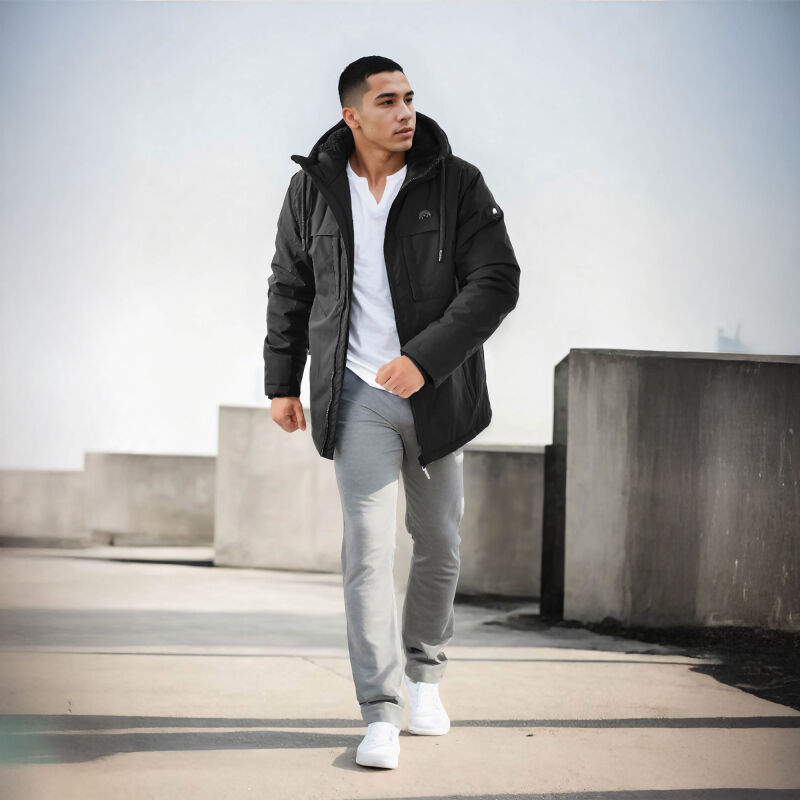 Arctic Seven Herren Winterjacke O426 Schwarz