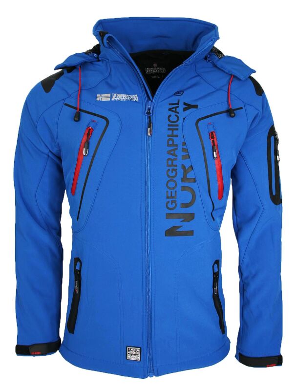 Geographical Norway Tangata Herren Outdoor Softshell Funktions Jacke Royalblau - Blue Größe M - Gr. M