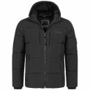 Alessandro Salvarini Herren Winter Steppjacke O-422 Schwarz