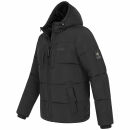Alessandro Salvarini Herren Winter Steppjacke O-422 Schwarz