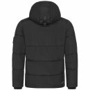 Alessandro Salvarini Herren Winter Steppjacke O-422 Schwarz