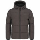 Alessandro Salvarini Herren Winter Steppjacke O-422 Dunkelgrau