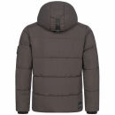Alessandro Salvarini Herren Winter Steppjacke O-422 Dunkelgrau