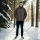 Alessandro Salvarini Herren Winter Steppjacke O-422 Dunkelgrau
