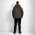 Alessandro Salvarini Herren Winter Steppjacke O-422 Dunkelgrau