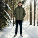 Alessandro Salvarini Herren Winter Steppjacke O-422 Olive