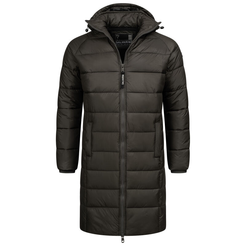 Alessandro Salvarini Herren Winter Steppjacke O-423 Dunkelgrau