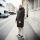 Arctic Seven Herren Winter Parka gesteppt O424 Schwarz
