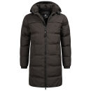 Arctic Seven Herren Winter Parka gesteppt O424 Dunkelgrau