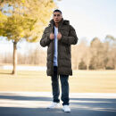 Arctic Seven Herren Winter Parka gesteppt O424 Dunkelgrau