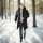 Alessandro Salvarini Herren Winter Parka gesteppt O425 Schwarz