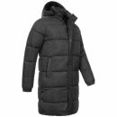 Alessandro Salvarini Herren Winter Parka gesteppt O425 Dunkelgrau