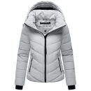 Marikoo Samuiaa Damen Steppjacke B986 Light Grey Größe XXXL - Gr. 46