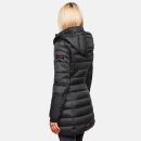 Marikoo Abendsternchen Damen Winter Jacke gesteppt B603 Schwarz-Größe XXXL - Gr. 46