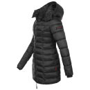 Marikoo Abendsternchen Damen Winter Jacke gesteppt B603 Schwarz-Größe XXXL - Gr. 46
