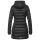 Marikoo Abendsternchen Damen Winter Jacke gesteppt B603 Schwarz-Größe XXXL - Gr. 46