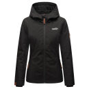 Marikoo Brombeere Damen Übergangsjacke B862 Schwarz-Größe XXXL - Gr. 46