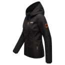 Marikoo Brombeere Damen Übergangsjacke B862 Schwarz-Größe XXXL - Gr. 46