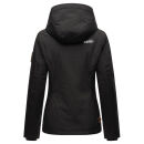 Marikoo Brombeere Damen Übergangsjacke B862 Schwarz-Größe XXXL - Gr. 46