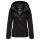 Marikoo Brombeere Damen Übergangsjacke B862 Schwarz-Größe XXXL - Gr. 46