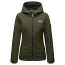 Marikoo Brombeere Damen Übergangsjacke B862 Olive-Größe XXXL - Gr. 46