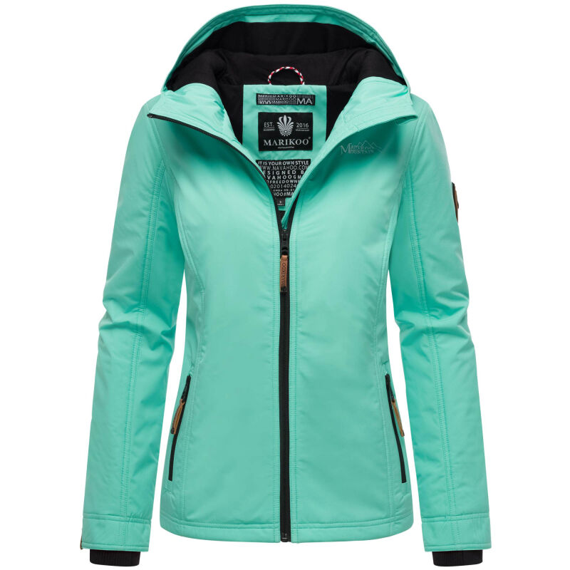Marikoo Brombeere Damen Übergansjacke B862 Aqua Green-Größe L - Gr. 40