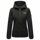 Marikoo Brombeere Damen Übergansjacke B862 Schwarz-Größe XXXXXL - Gr. 50