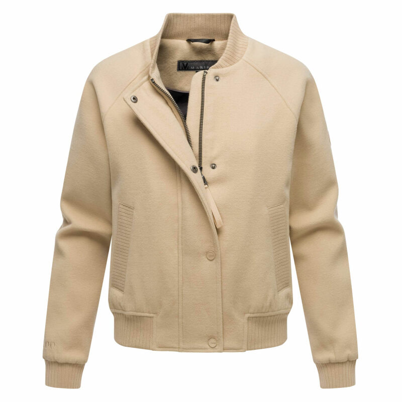Marikoo Zunaa kurze Damen Jacke N054 Beige-Größe M - Gr. 38