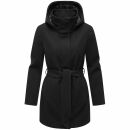 Marikoo Katalinaa Damen Mantel N047 Schwarz-Größe XXL - Gr. 44