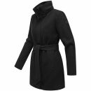 Marikoo Katalinaa Damen Mantel N047 Schwarz-Größe XXL - Gr. 44