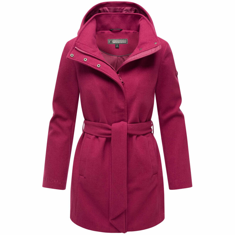Marikoo Katalinaa Damen Mantel N047 Berry Wine-Größe S - Gr. 36