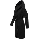 Marikoo Kailii Damen Mantel N046 Schwarz-Größe XXL - Gr. 44
